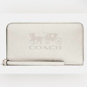 COACH || Jes Horse & Carriage Leather Wallet/Wristlet